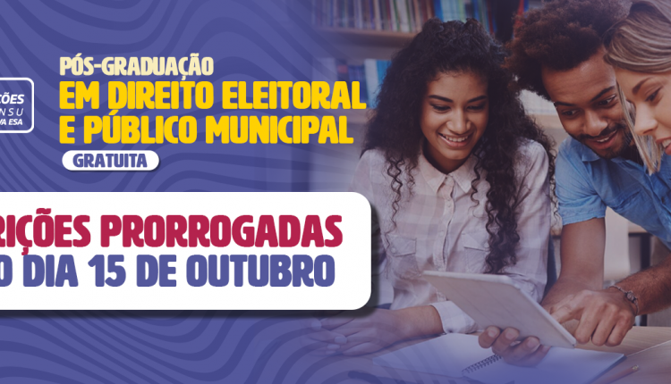 ESA-PI promove debate sobre Direito Eleitoral e convida Advogados piauienses para pós-graduação gratuita